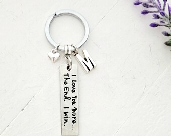 I Love You More Keychain-Valentines gift for girlfriend-Valentines Day Gift Boyfriend-Kids Valentine's Gift