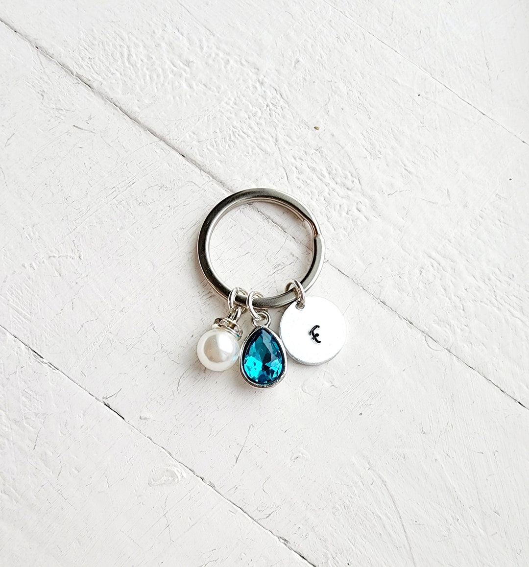 Personalized Birthstone Keychain for December-capricorn Gift-december ...