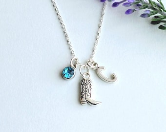 Cowgirl Necklace-Cowgirl Gift-Boot Necklace-Rodeo Gift for Girls-Western Necklace for Women