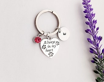 Pet Loss Keychain-Pet Loss Gift-In Memory of Dog Gift-Cat Memorial Keychain-Remebrance Gift-Custom Pet Gift-Dog Memorial Gift