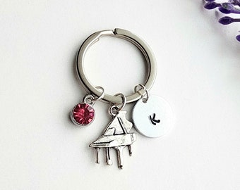 Piano Keychain-Personalized Piano Gift-Piano Teacher Gift-Music Keychain-Gift for Pianist-Gift for Recital-Girls Recital Gift