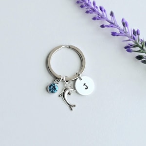Dolphin Keychain-Dolphin Gift for Girls-Personalized Dolphin Jewelry-Dolphin gifts-Ocean Animal keychain