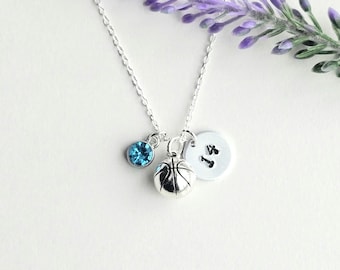 Basketball Necklace-Basketball Team Gifts-Basketball Necklace for Women-Basketball Jewelry-Sports Necklace-Sport Mom Gift
