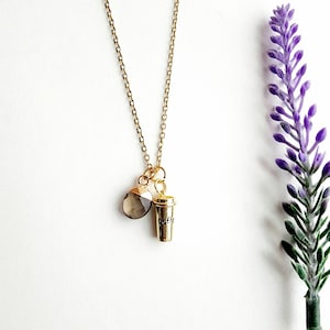 Coffee Necklace-Coffee Lover Gift-Gold Coffee Cup Necklace-Barista Gifts-Necklace for Women