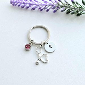 Stethoscope Keychain-Nurse Appreciate Gift-Gift for Co Worker-Medical Student Gift-Gift for Medical Assistant