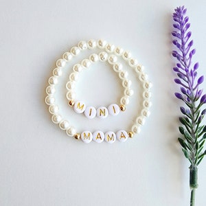 Baby Girl Name Bracelet-Toddler Name Bracelet -Mommy and Me Bracelet-Toddler Bracelet-Mama Bracelet-Bracelet for Girls