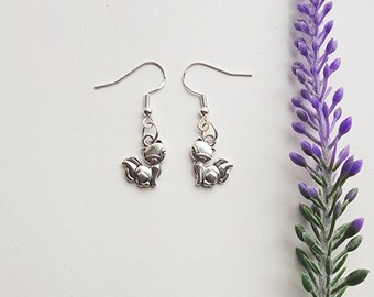 Fox Earrings for Women-Dangle Fox Earrings-Fox Jewelry-Fox Lover Gift-Gift for Girls-Cute Earrings for her