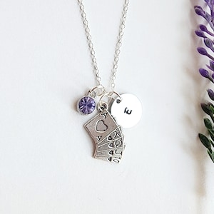 Poker Card Necklace-Poker Player Gift for Women-Poker Jewelry-Casino Lover Gift-Gift for Poker Player