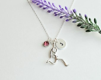 Running Necklace-Cross Country Necklace-Track and Field Gift-Running Gift for Girls-Running Team Gift-Necklace for Girls