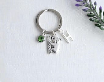 Koala Bear Keychain-Koala Charm keychain for women- Koala bear jewelry-Koala Gifts for girls-Koala lover gifts-Keychain accessory