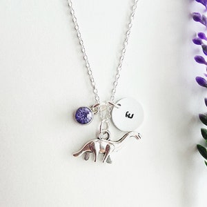 Dinosaur Necklace for Girls-Personalized Dinosaur Gift-Dinosaur Jewelry-Dinosaur Lover Gift-Brachiosaurus Necklace-Gift for Dino Lover