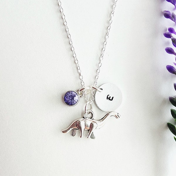 Dinosaur Necklace for Women-Personalized Dinosaur Necklace-Dinosaur Jewelry-Dinosaur Lover Gift-Brachiosaurus Necklace-Gift for Dino Lover