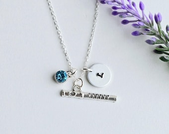 Flute Necklace for Girls-Flute Charm Necklace-Music Necklace-Music Jewelry for Women-Band Player Gift-Flute Plater Gift