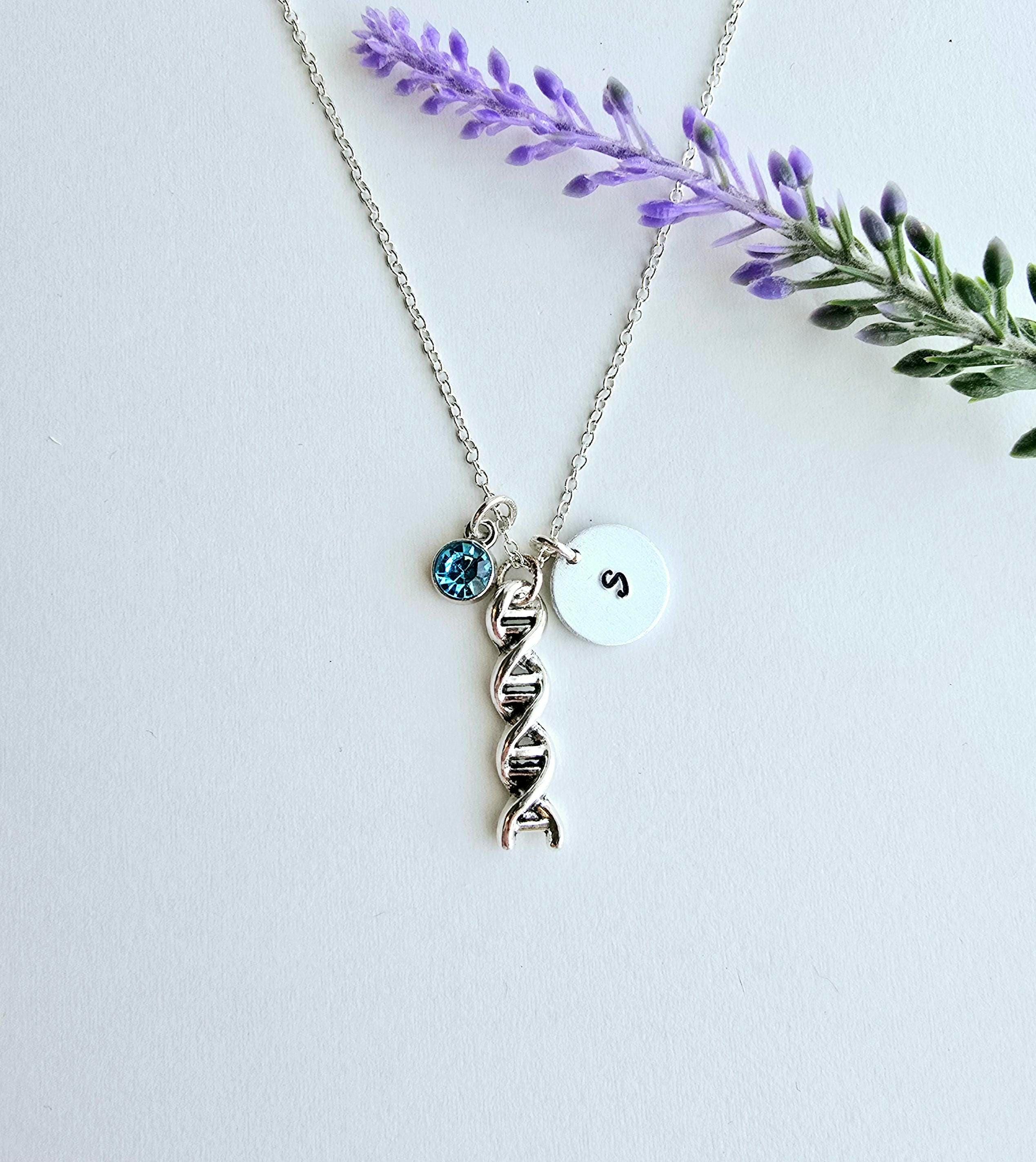 DNA Necklace-Scientist Gift-Biology Gift-Family Member Gift-Chemistry Gift