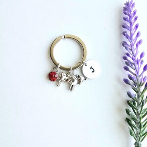 Cow keychain for Women-Personalized Cow Gifts-Farm animal Keychain-Cow lover gift-Cow keychain for girls-Dairy Cow-Cow birthday gift