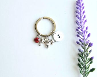 Cow keychain for Women-Personalized Cow Gifts-Farm animal Keychain-Cow lover gift-Cow keychain for girls-Dairy Cow-Cow birthday gift