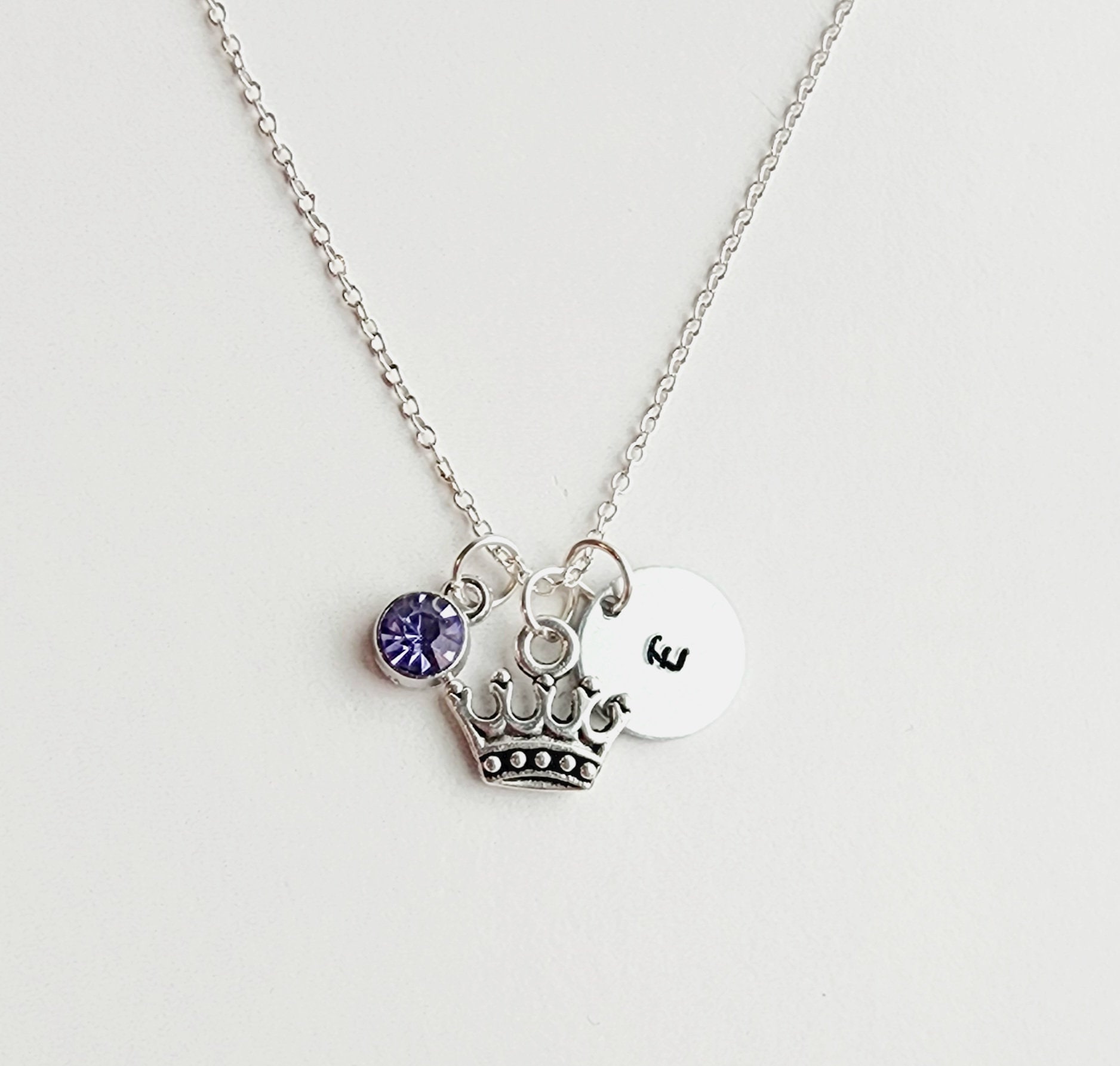 Personalized Princess Necklace-princess Gift for Girls-crown Necklace ...