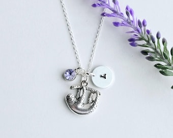 Sloth Necklace for Women-Cute Sloth Necklace-Sloth Lover Gift-Sloth Gift for Girls-Personalized Sloth Necklace-Sloth Charm