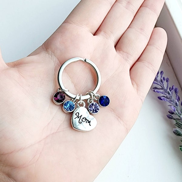 Birthstone Keychain - Etsy