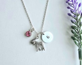 Collar de alce - Collar de animal para niñas - Regalo para amantes de los alces