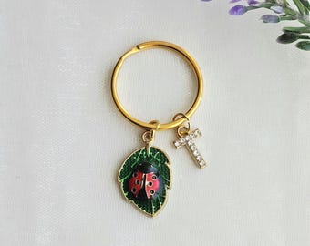 Ladybug keychain-Ladybug Lover Gift-Custom Keychain
