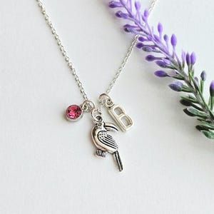 Toucan Necklace-Toucan Charm-Tropical Bird Necklace-Bird Jewelry-Necklace for Girls