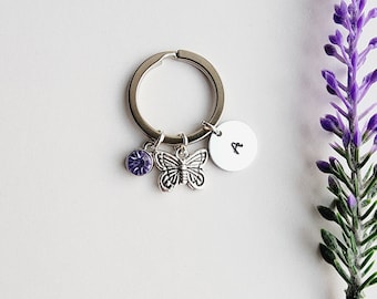 Butterfly Keychain-Personalized keychain for Women-Monarch Butterfly-Butterfly gifts-Butterfly Jewelry for her-Butterfly accessories girls