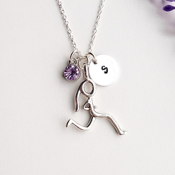 Running Necklace-Cross Country Necklace-Track and Field Gift-Running Gift for Girls-Running Team Gift-Necklace for Girls