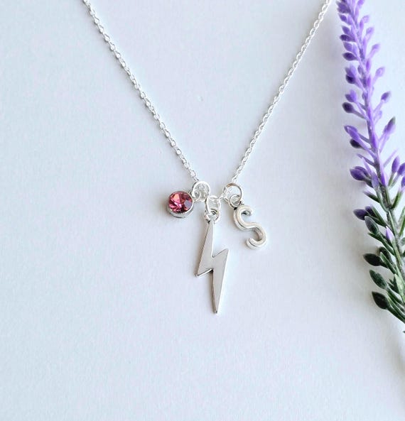 Storm Cloud with Lightning Bolt Necklace Sterling Silver with Cubic Zirconia Storm Cloud with Lightning Bolt Necklace Sterling Silver with Cubic Zirconia