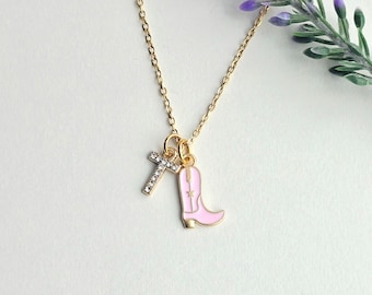 Cowgirl Necklace-Country Girl Necklace-Cowgirl Gift-Rodeo Necklace-Western Necklace-Gift for her
