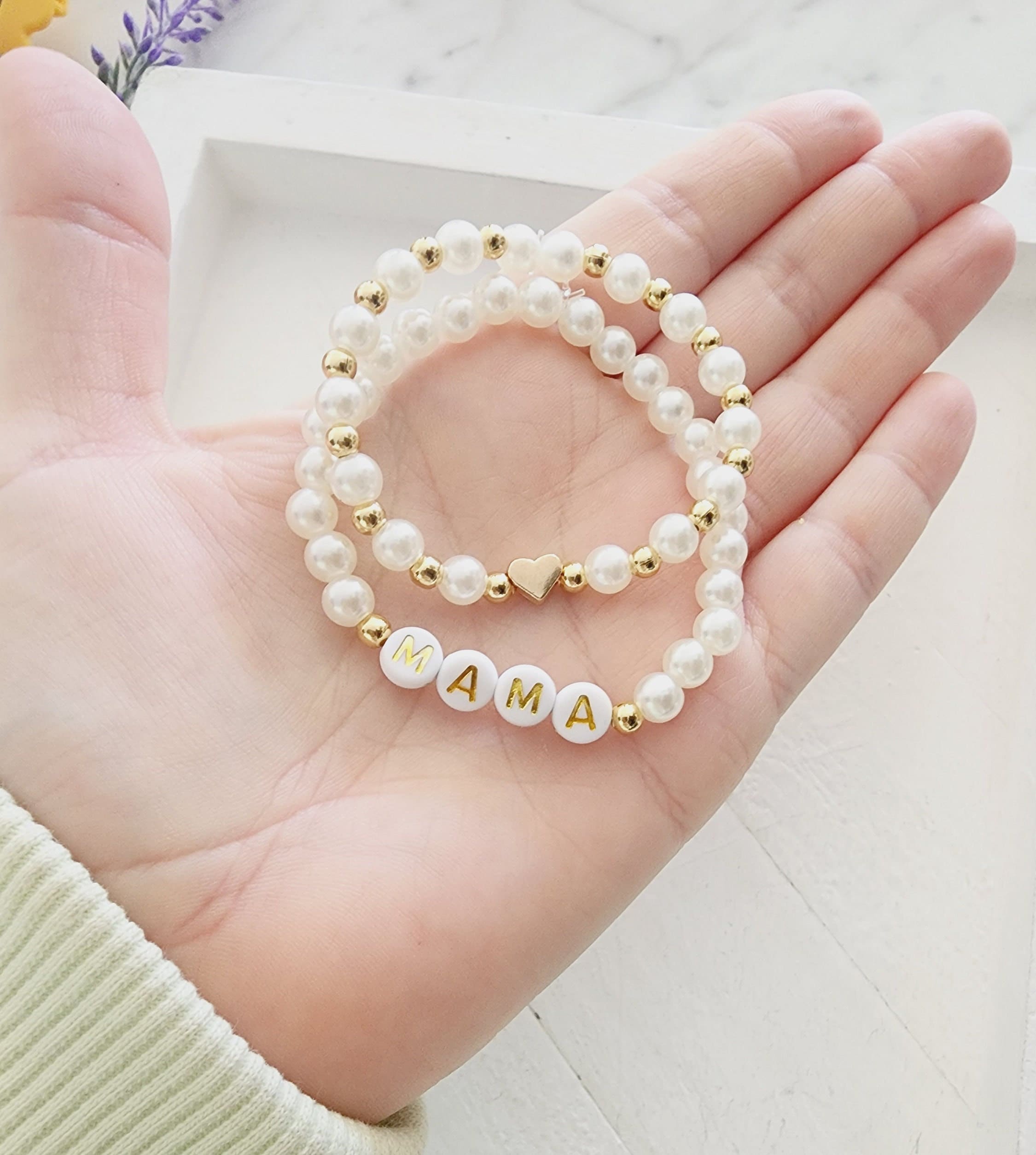 How to Make a Handmade White Pearl Bead Bracelet with Bead Flower Decorated  from LC.Pandahall.com | Beaded bracelets, Bead jewellery, Jewelry patterns