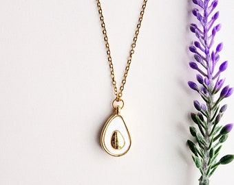 Avocado Necklace-Gold Avocado Necklace-Gift for Girls-Charm Necklace for Women