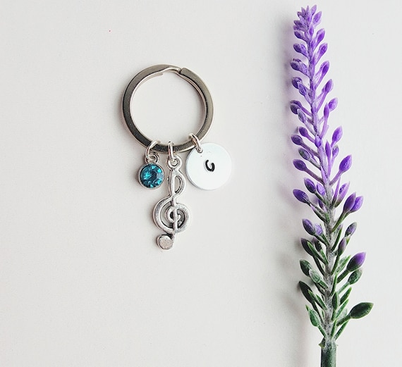 Treble clef keychain-Musician Gift-Music Symbol Keychain-Band member gift-Gift for musicians-Music Jewelry-Gift for Band Member