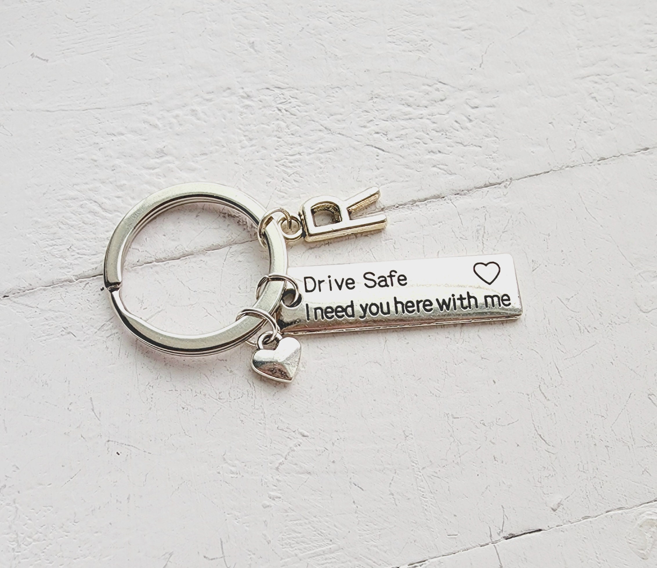 Gutsy Goodness Drive Careful Be Safe Know You Are Loved Keychain New Driver Gift Keychain Sweet 16 Tassel Car