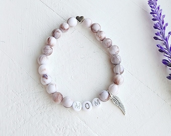 Angel Bracelet-Personalized Angel Bracelet-In Memory of bracelet-Guardian Angel Gifts-Grief and Loss gift-Memorial Bracelet