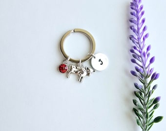 Cow keychain for Women-Personalized Cow Gifts-Farm animal Keychain-Cow lover gift-Cow keychain for girls-Dairy Cow-Cow birthday gift