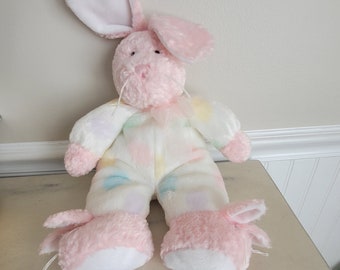 Ganz 2001 Heritage Collection Muffet Bunny Rabbit/ Ganz Plush Rabbit/ Easter Decor/ Easter Bunny/ Stuffed Animal/ Bunny Rabbit Slippers