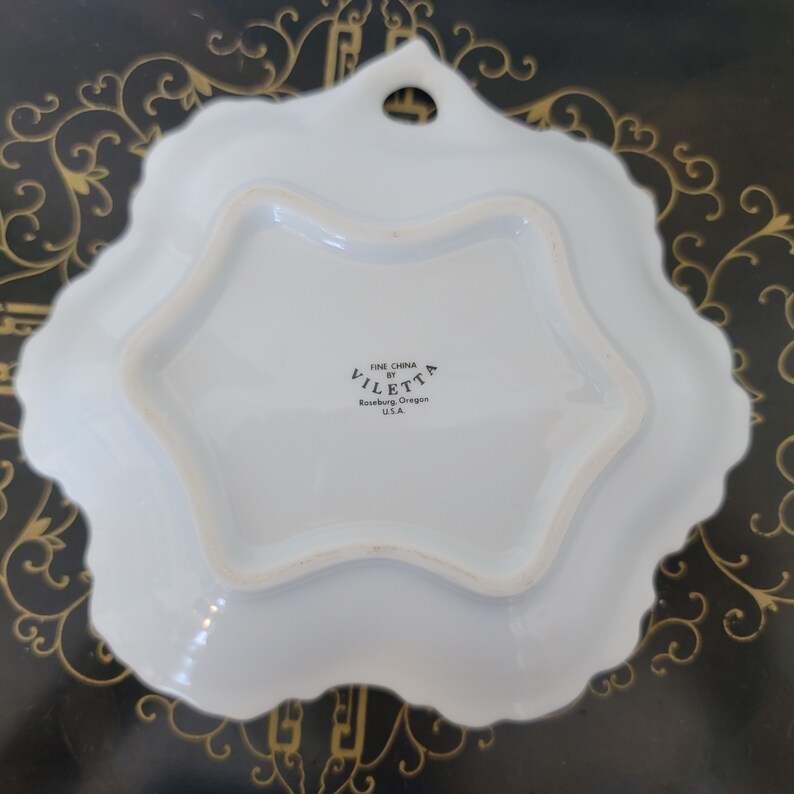 Vintage 25th Anniversary Dish by Viletta Fine China in Etsy