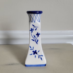 Beautiful Vintage Delft Blue Candle Holder