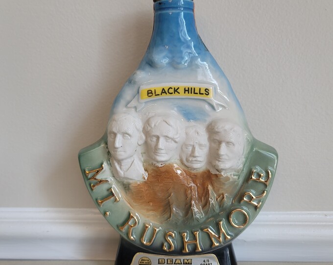 Jim Beam Mt. Rushmore Decanter 1969 Etsy