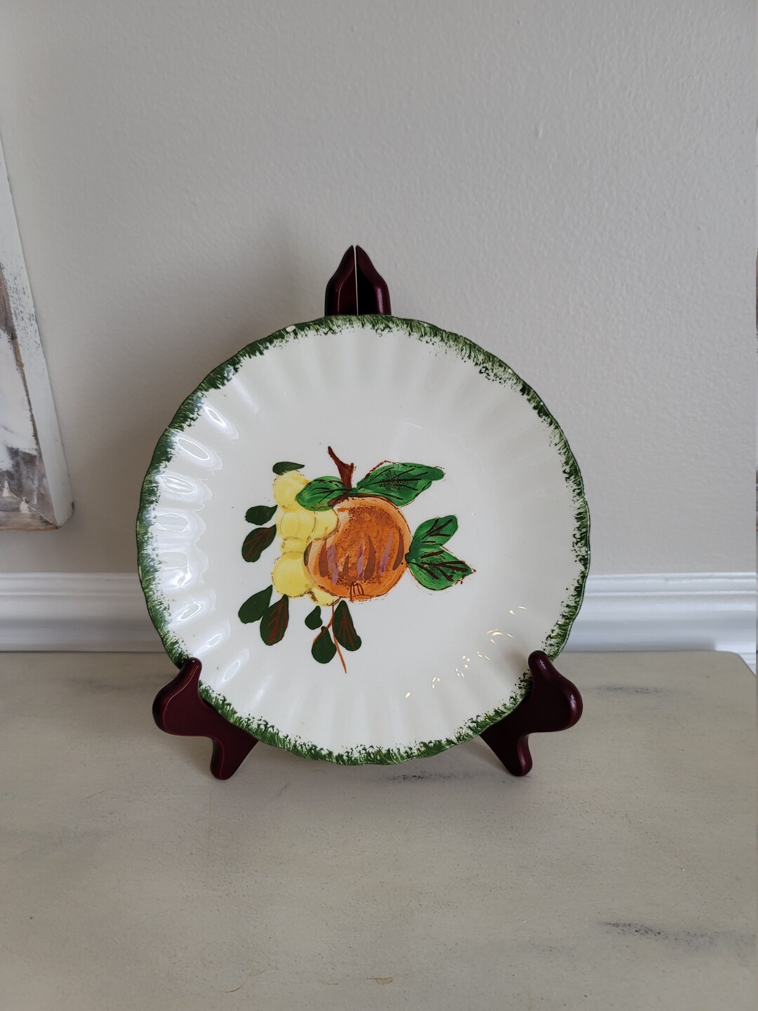 Blue Ridge Southern Potteries Plate - Hand Painted - Etsy
