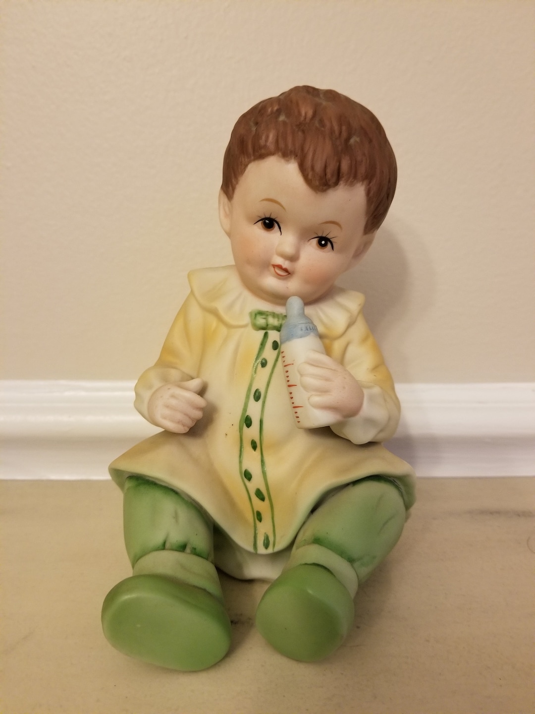 Vintage Baby Figurine/ Antique Baby Doll/ Baby Shower Gift/ Nursery Decor Etsy