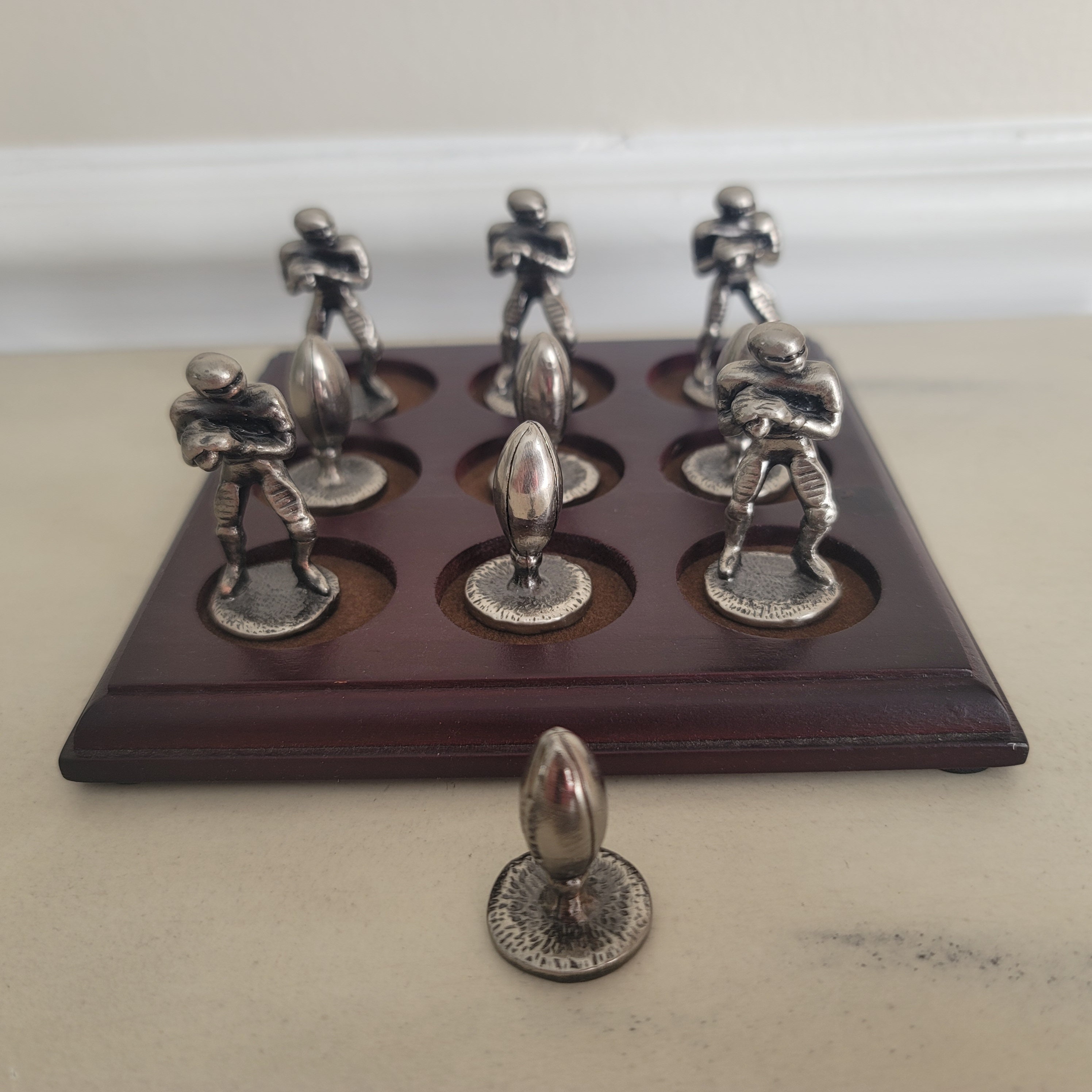 Football tic tac toe game football fan gift father s day gift