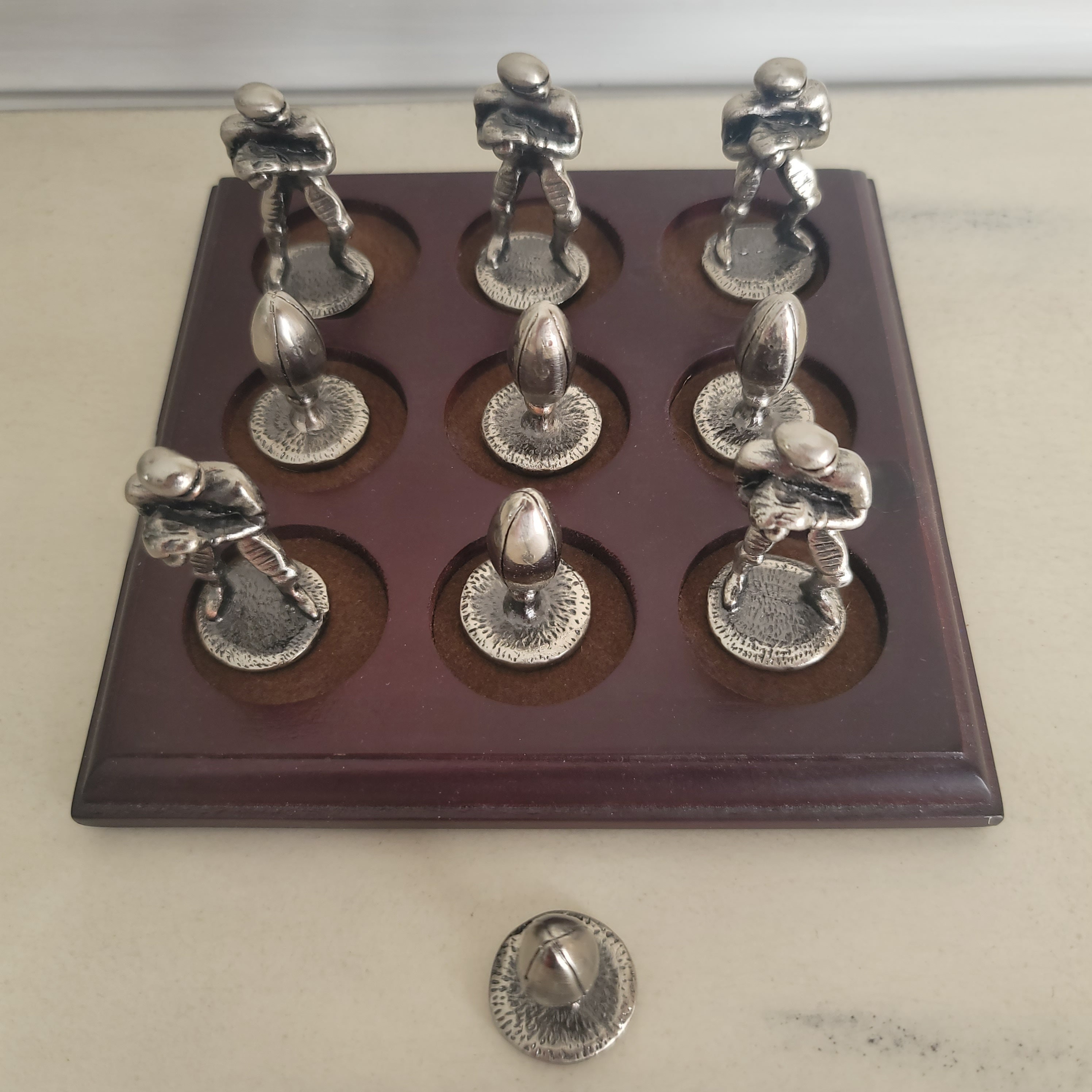 Football tic tac toe game football fan gift father s day gift