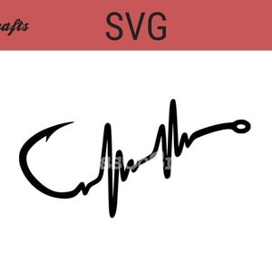 fishing hook svg, fishing svg, fishing is life svg, i love fishing svg, fish hook svg, sport svg, heart beat svg, fishing heart beat svg