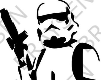 Stormtrooper Contour SVG PNG