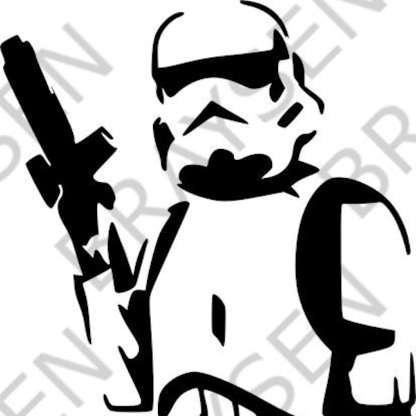 Stormtrooper Outline SVG PNG