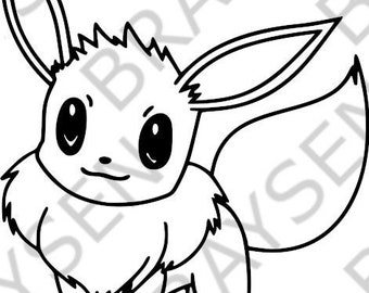 Eevee Outline SVG PNG