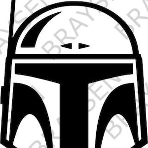 Boba Fett Outline SVG PNG