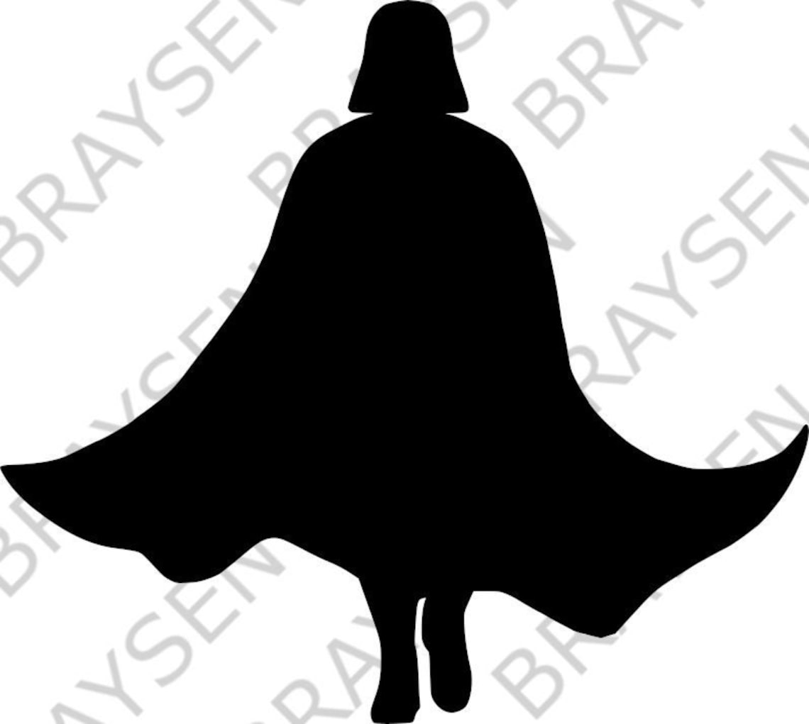 Darth Vader Outline SVG PNG - Etsy